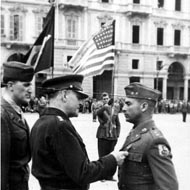 Truscott awarding Brazilian Lieutenant